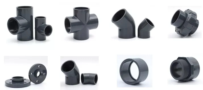 CPVC PVC Union Plumbing Materials Plastic Pipe Fitting 1/2 Inch Two Way Pipe Connection
