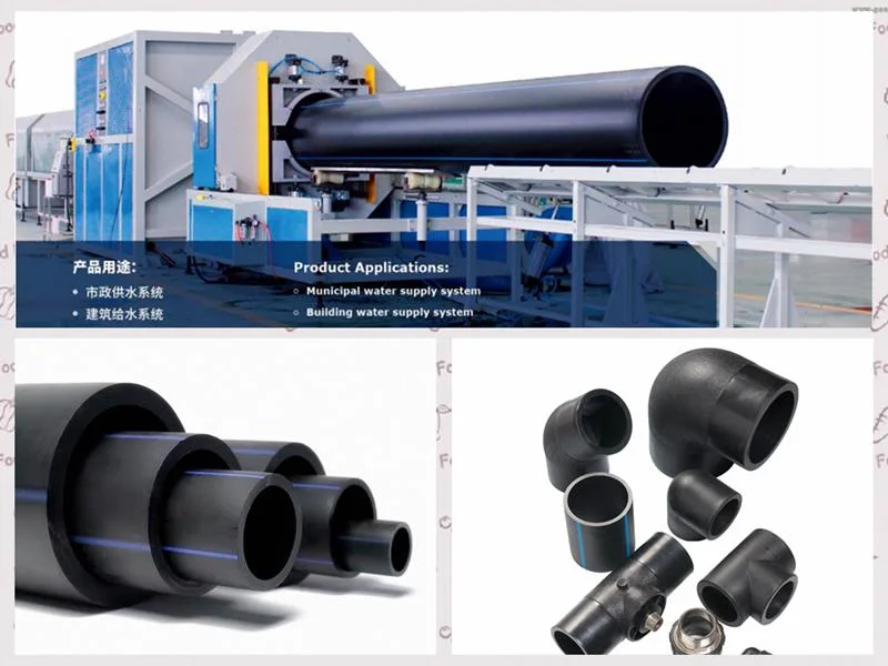 4 Inch 6 Inch 8 Inch 10 Inch HDPE Pipe PE Pipe for Water Supply