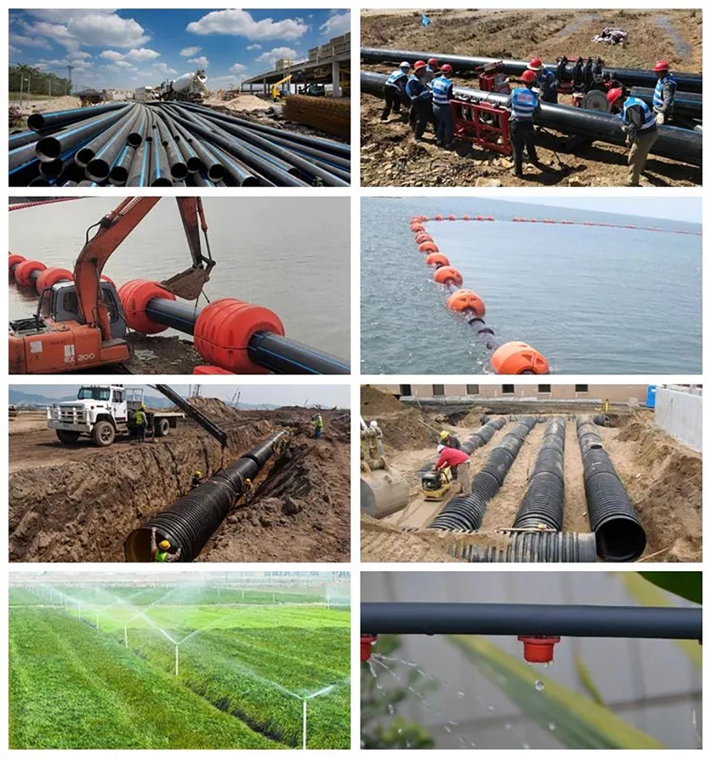 China′s Top Manufacturer Water Supply Plastic Water Pipe Black HDPE/PE/Irrigation/Drainage Drainage Pipe
