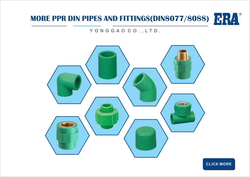 Dvgw Certificated Ce PPR DIN8077/8088 Standard Pipe for Hot and Cold Water Supply