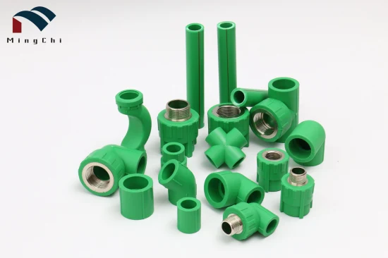 Mingchi PPR/PP/PVC Tubería y accesorios Precio de fábrica para suministro de agua Tamaño completo 20-110 mm Accesorios de tubería PPR de alta calidad