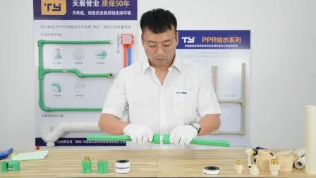 Accesorios de tubería de luz hidráulica PPR con fabricantes de plástico de la marca Ty Polipropileno-aleatorio
