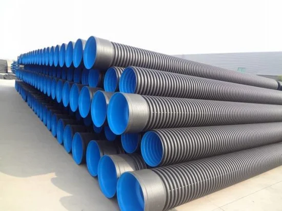 Tubo de drenaje corrugado de pared doble de HDPE de alta calidad con certificado SGS